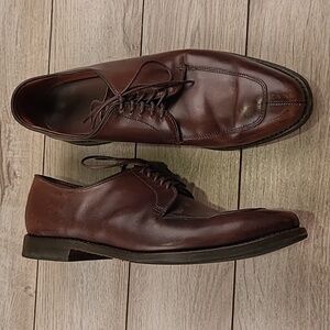 ALLEN EDMONDS Delray‎ Dark Brown Oxfords Sz 8.5 D Split Toe Mens Dress Shoes
